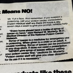 Mr. Yuk Stickers Susquehanna Poison Control Center Pennsylvania Vintage 1972