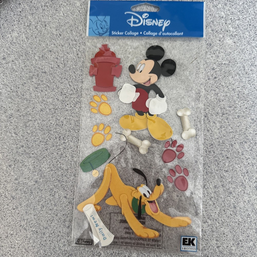 Disney Jolee’s Boutique Dimensional Stickers MICKEY AND PLUTO NIP