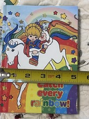 Rainbow Brite Notebook With Puffy Confetti Stickers Lot New