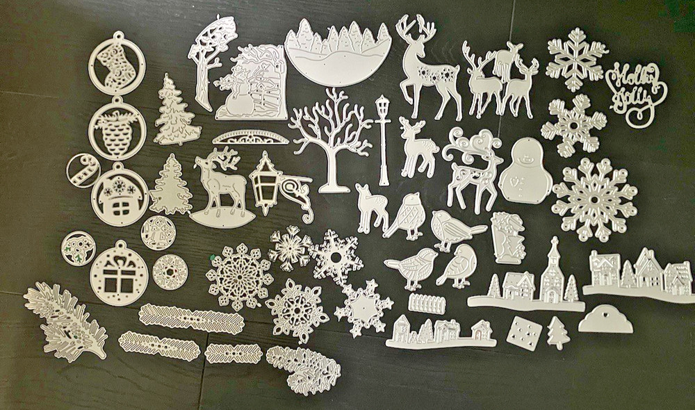 LRG Lot Metal Die Cuts Crafts Card Making Scrapbook Christmas Holiday