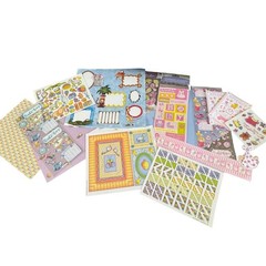 Vintage New Baby Scrapbook Supplies Lot Fiskars Stickers Photo Corners Paper