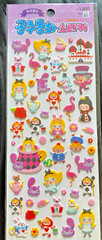Alice in Wonderland Puffy Stickers Korean with Template