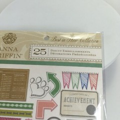Anna Griffin Best In Show Collection 25 Diecut Embellishments Dog
