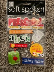 Studio Basics/Soft Spoken SCHOOL Stickers embellishments preschool kindergarten