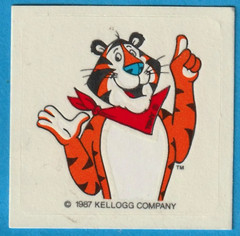 Vintage 1980s Kellogg’s TONY THE TIGER Sticker.