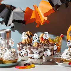 1000 Pcs Halloween Ghost Stickers Self-Adhesive Decals for Party Decor, 2 Rolls