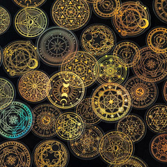 Gold Holographic Stickers, 90Pcs Magic Constellat Astronomy Stickers for Scrapb
