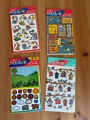 Vintage American Greetings Forget Me Knot Sticker LOT Garden Phone Flowers Birds