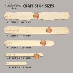 200 Pack 4.5 Inch Brown Popsicle Sticks, Wood Craft Sticks for Crafts, Learni…