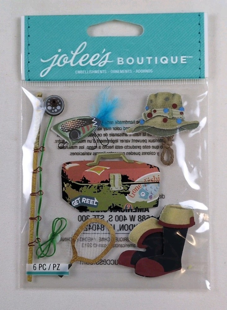 NEW Jolee’s Boutique Dimensional Stickers – Hobbies Outdoors – Fishing 50-21642