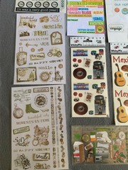 Scrapbooking Sticker Collection – Travel Mexico Alphabet Adventure Themes