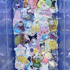 Kawaii Sticker Flakes San X Sanrio KAMIO Japan QLIA 50 Pieces Mix Grab Bag Lot