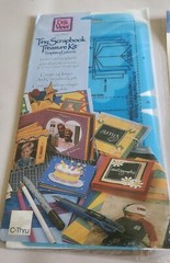 Deja Views Tiny Scrapbook Treasure Kit Templates & Random Embellishments. Sealed