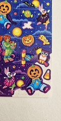 Vtg Lisa Frank Stickers S318 Halloween Bears Panda Hip Hop Ballerina Bunny Owl