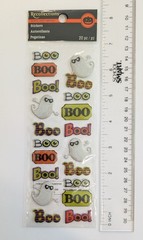 Halloween Ghosts & Boo! Words Scrapbooking Stickers By Recollections