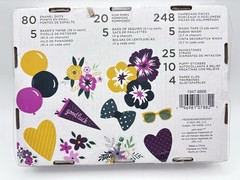 Park Lane Embellishment Box 402 Piece Scrapbooking Mixed Lot Twine Sequins