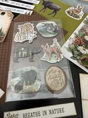 Mountain Bear Moose Junk Journal Ephemera Kit 151 Pc Forest Cabin Scrapbook Pape