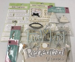 K Company *WEDDING* Scrapbooking Lot ~ Jolee’s Stickers ~ 16 Packs NEW