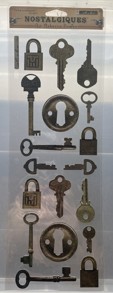 EK Success Sticko Nostalgiques By: Rebecca Sower Keys & Locks Stickers SP-RSN-01