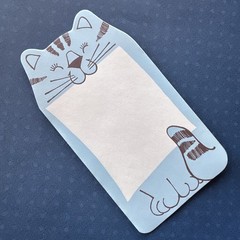 Vintage 80s Note Stationary Paper Sheets Feeling Blue 1983 Cat Sweet Message Lot
