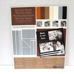 Creative Memories Short Cuts Neutral Color Die Cut Scrapbooking Paper 10×12