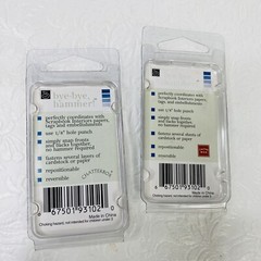 Lot 2 Pks Chatterbox Scrapbook Tacks Blue Denim Square 93102 Snap-on Fastener