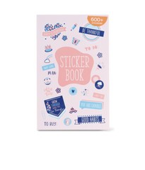 Pen+Gear Paper Sticker Book, Pink and Blue, 15 Sheets, 600+Stickers