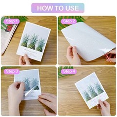 Holographic-Sticker Paper, 24 Sheets Holographic-Paper 8.5″ x 11″ Star-Pattern