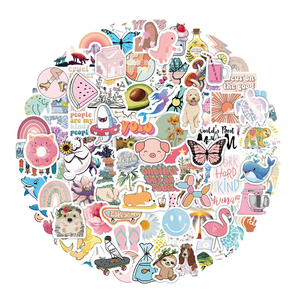 200Pcs Water Bottle Stickers for Kids Cute Stickers for Water Bottles