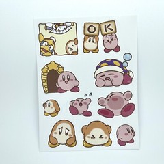 40 Cartoon Anime Cute Kawaii Kirby Stickers-Fast US Shipping Made in USA
