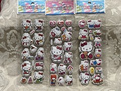 Retro Vintage Look Hello Kitty 3D Bubble Puffy Stickers 3 sets (#29)
