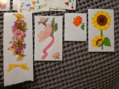 Vintage Mrs. Grossman Floral Flower Sticker Sheets Lot – Tulips Lillies Pansies