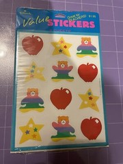 Vintage Hallmark Pastel Bears Stars And Apples, Great For Teachers, Still Sealed