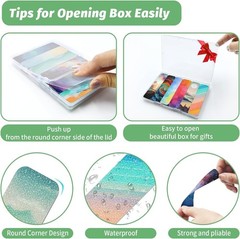 72 Pieces Anxiety Sensory Stickers with Storage Box – Calming Stickers for AD…