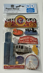 Paper House 3D Embellishment Dimensional Stickers-Variations Available-U Choose