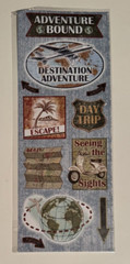 Vintage Plane Travel Sticker Lot Luggage Passport Scrapbook Laptop Embellishment