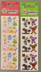 Lot of Vintage Sandylion Stickers! Prismatic, Fuzzy, Kromekote, Epoxy, Borders