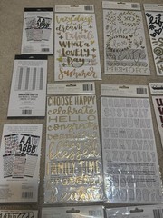 LOT Thickers /American Crafts /Puffy /Scrapbook Stickers Letters Various Brands
