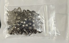 Dark Gray Metal 100 Pieces 5x10mm Brads Scrapbook Card Junk Journal Office #5101