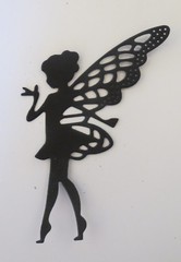Fairies #3 Fairy Intricate Paper Die Cut Embellishments scrapbooking 9 pc Black
