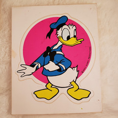 Vintage 70s 80s 90s Walt Disney Park Sticker Lot Mickey Mouse, Donald, Goofy