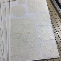 10 Mrs Grossmans Papier Blocks Blanc Stickers White Homemade Paper Rustic Ivory