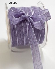 MAY ARTS RIBBONS~MESH RIBBON~LAVENDER PURPLE~5/8THS INCH WIDE~SOLD BY THE YARD!