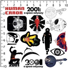 2001 A SPACE ODYSSEY DIE CUT VINYL 50 CT STICKER PACKS