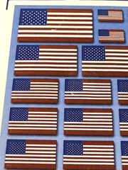 Hallmark Heartline American Flag Stickers Patriotic Independence Day July 4 NEW