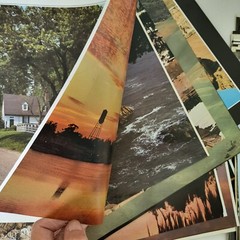 Art Book Pages Landscape Photography Gorgeous 12×10″ Journal Ephemera Vintage