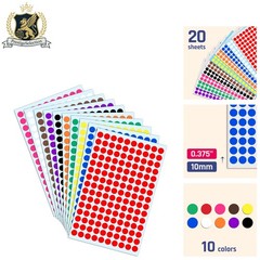 Vibrant 3000 Pack of Self-Adhesive Round Dot Labels – Perfect for DIY Projects