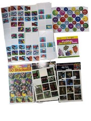 Vintage 90s Sticker Lot Animals Smiley Floral Eureka School Stickers Stash