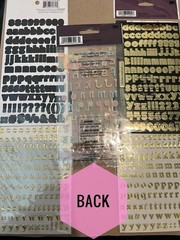 Alphabet Letter Stickers Lot of 21 Pieces New Scrapbooking Letters