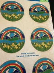 Vtg 1979 Illuminations Stickers Rainbow Valley 6 Sticker Sheet READ